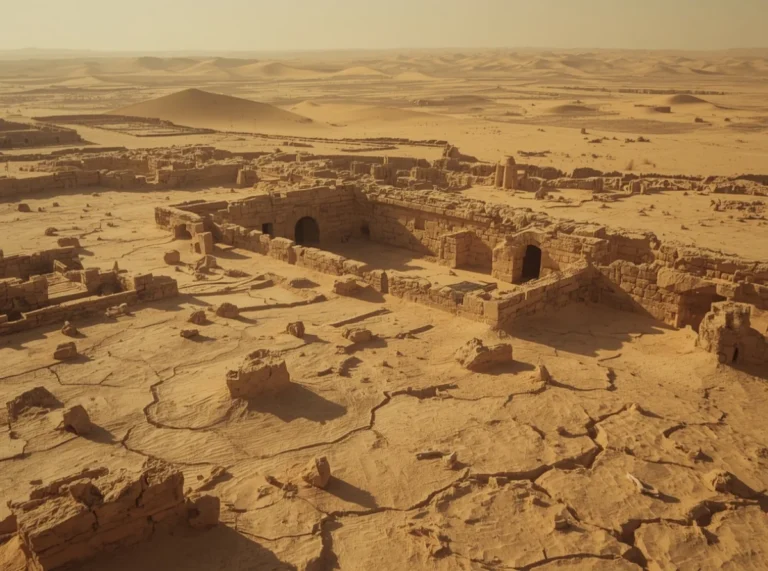 Desert ruins and wind-carved stone