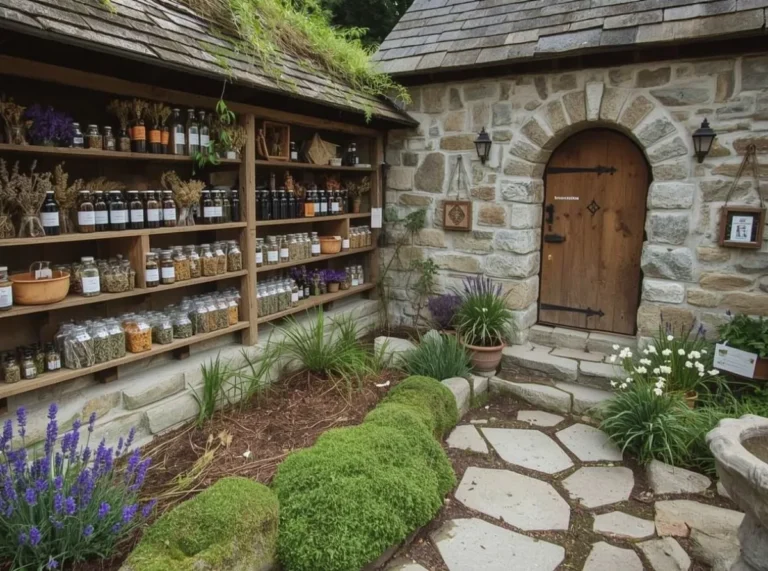 Gentle healer names in a magical herb garden