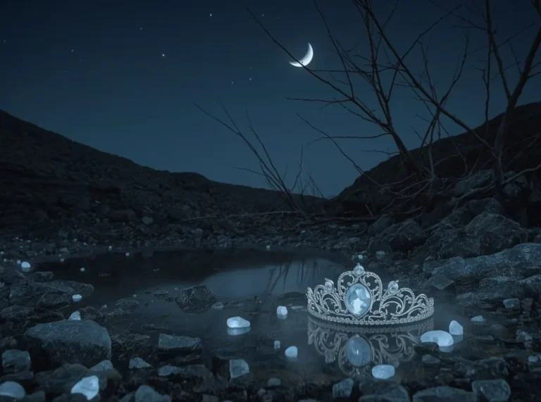Moonlit crystal crown