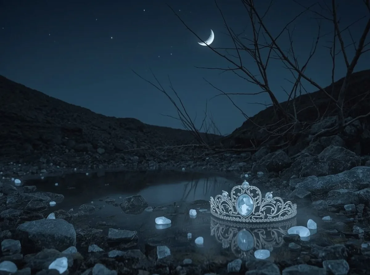 Moonlit crystal crown