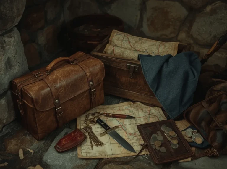 Rogue gear beside a hidden dagger