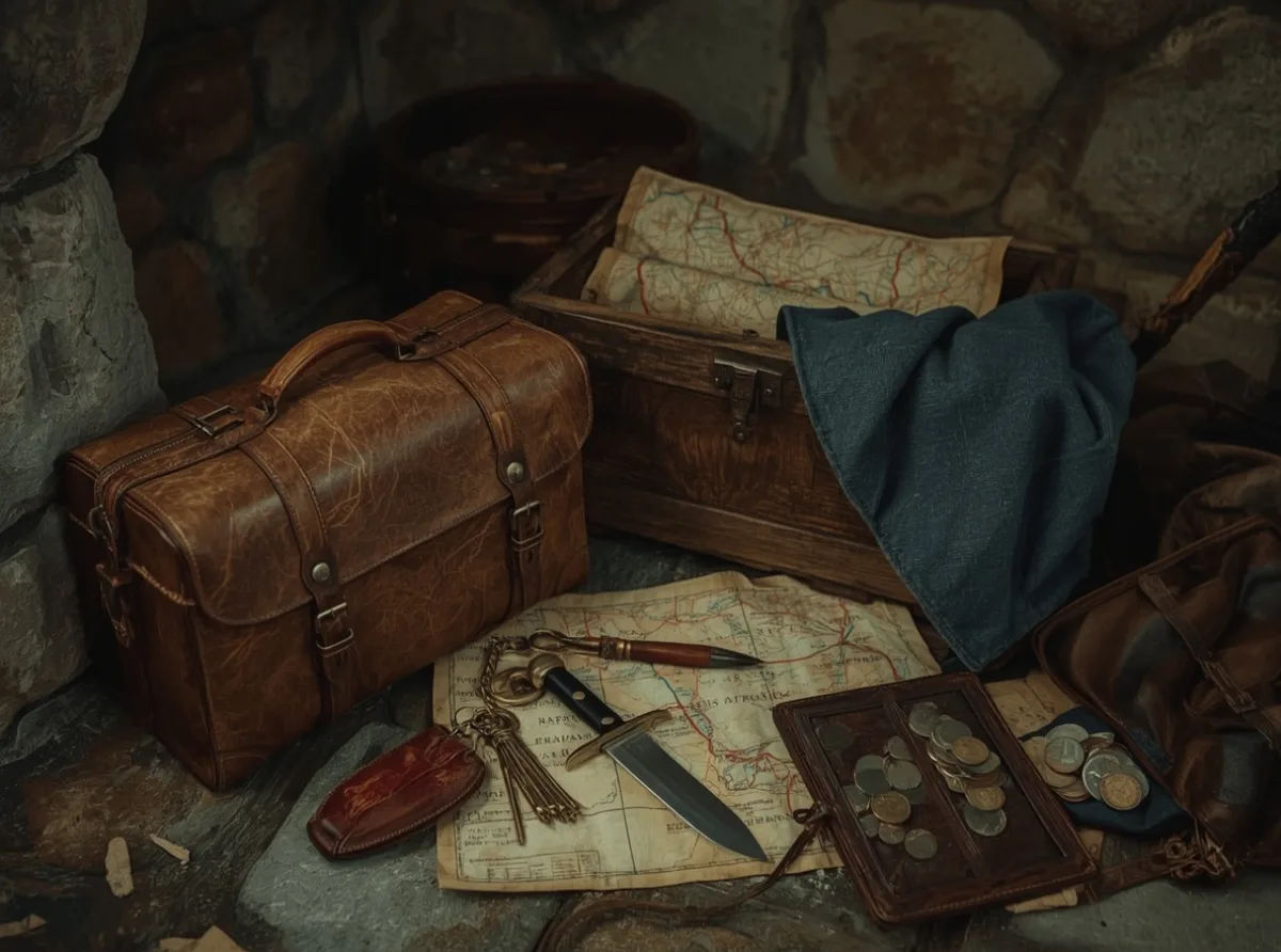 Rogue gear beside a hidden dagger